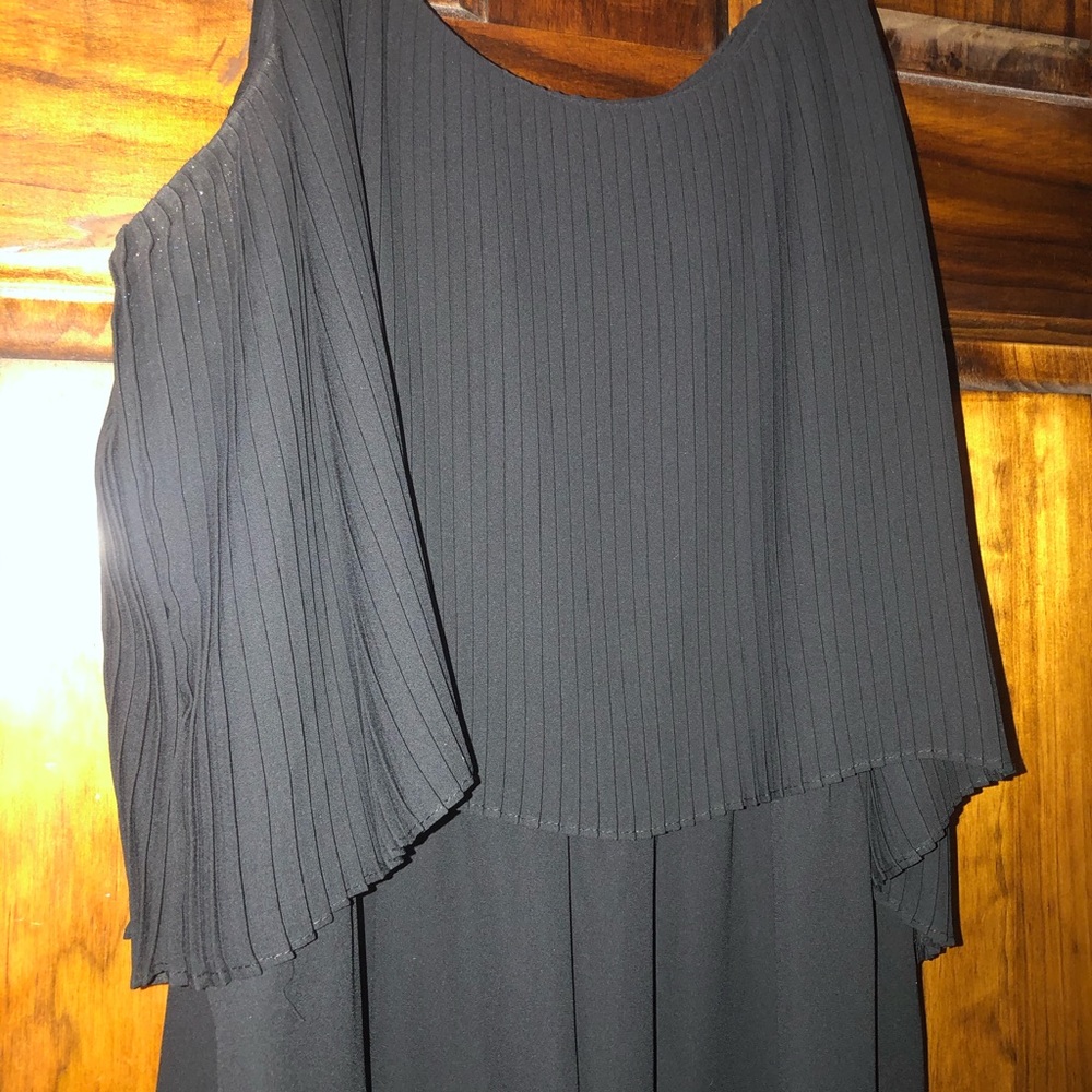 Black Ruffle Front Dress - Picture 2 of 2